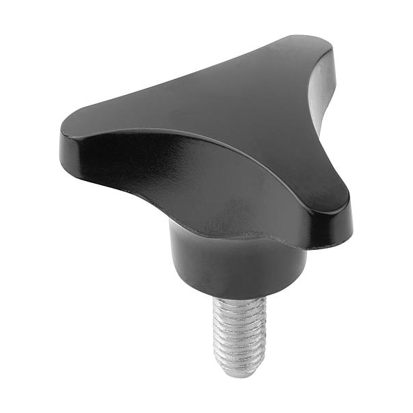 Kipp Triangular knob, external threads M06 x 15 mm, knob thermoset. K0183.14006X15 - main